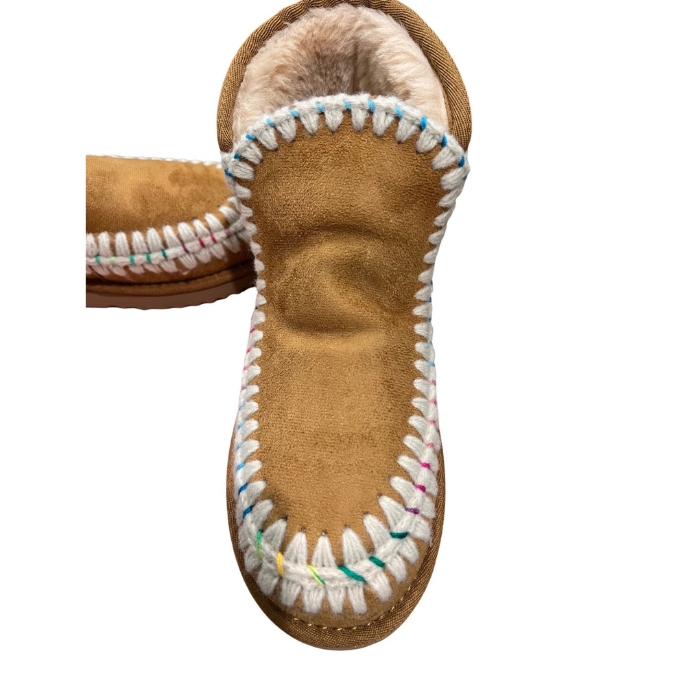Wild Pair Jolene Women's Embroidered Slippers Booties size 7 Boots Boho NIB - Picture 4 of 5